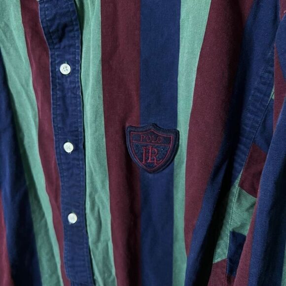 VTG Polo Ralph Lauren 1/2 Burton Down Shirt XL - Picture 2 of 5
